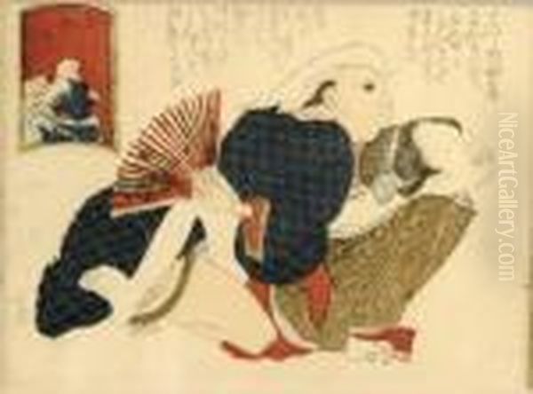 L'imitation Des Animaux Oil Painting by Utagawa Kuniyoshi