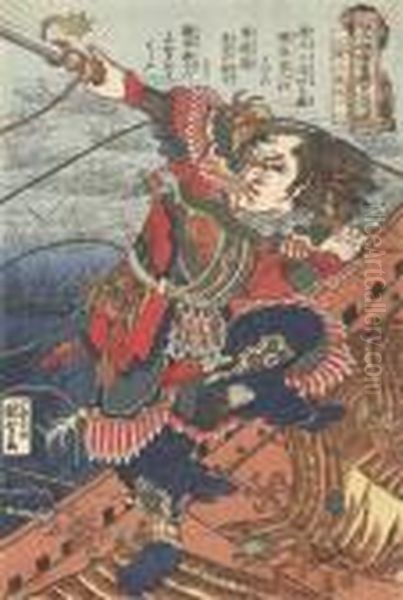 Ryuchitaisai Genshoji Oil Painting by Utagawa Kuniyoshi