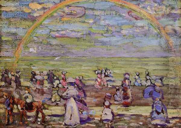 Rainbow Oil Painting by Maurice Brazil Prendergast