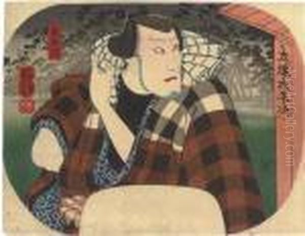 An Actor In The Role Of Tachiba Taheiji Oil Painting by Utagawa Kuniyoshi