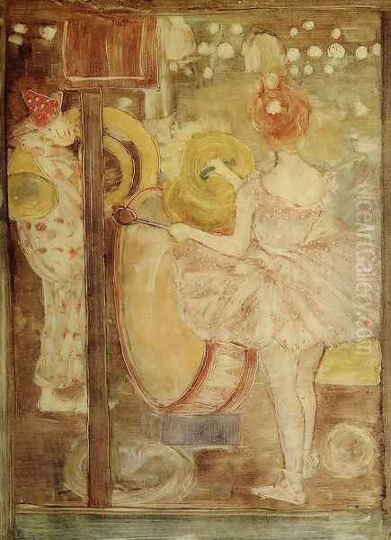 Circus Band Oil Painting by Maurice Brazil Prendergast