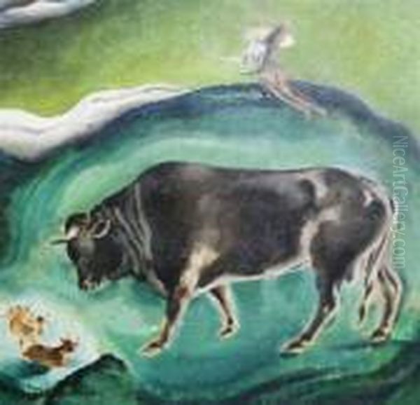 Pastoral Landscape by Yasuo Kuniyoshi