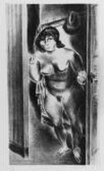 Nude At Door (d. L-31) by Yasuo Kuniyoshi