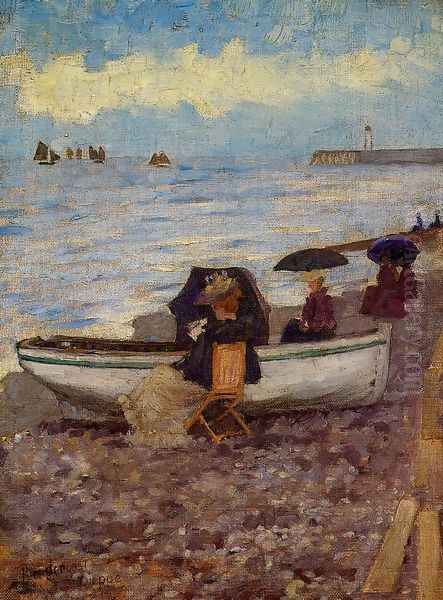 Dieppe Oil Painting by Maurice Brazil Prendergast