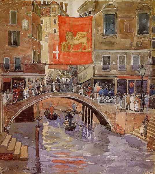 Venice 2 Oil Painting by Maurice Brazil Prendergast