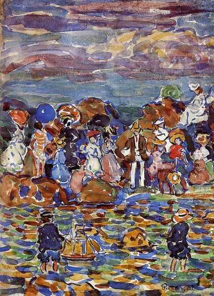 St Malo4 Oil Painting by Maurice Brazil Prendergast