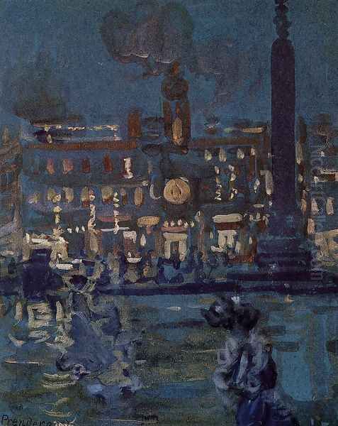 Paris Oil Painting by Maurice Brazil Prendergast