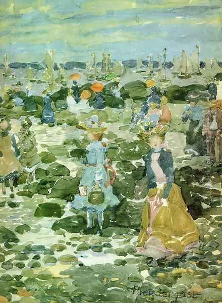 Low Tide4 Oil Painting by Maurice Brazil Prendergast