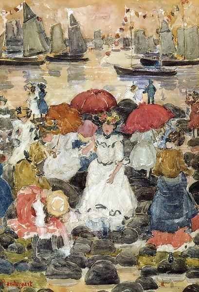 Beechmont Oil Painting by Maurice Brazil Prendergast