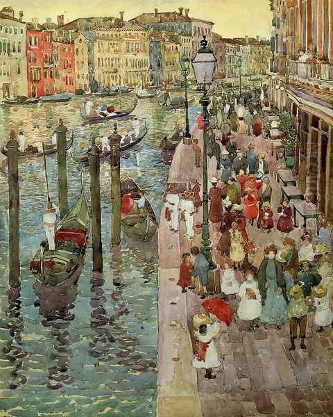 The Grand Canal Venice Oil Painting by Maurice Brazil Prendergast