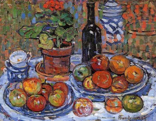 Still Life Oil Painting by Maurice Brazil Prendergast