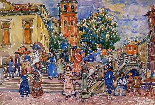 Venice Oil Painting by Maurice Brazil Prendergast