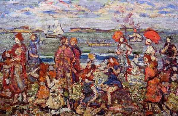 The Inlet3 Oil Painting by Maurice Brazil Prendergast