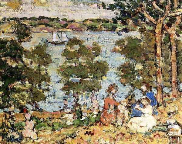 The Inlet2 Oil Painting by Maurice Brazil Prendergast