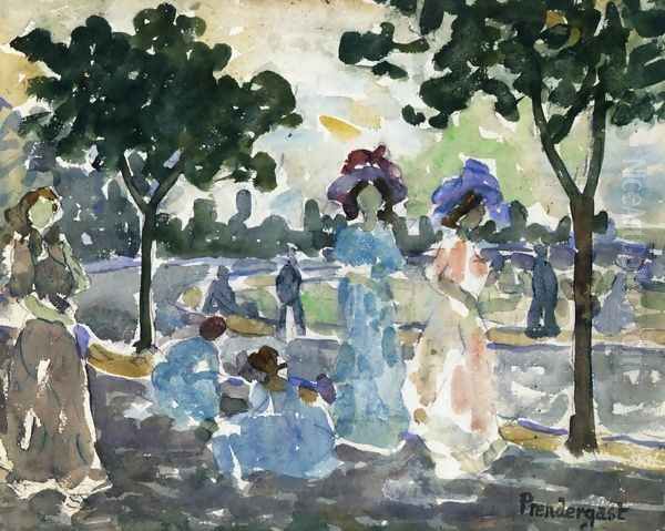 Road To The Shore Oil Painting by Maurice Brazil Prendergast