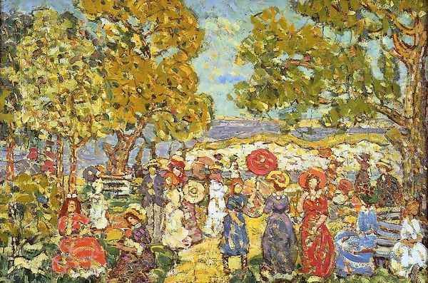 Landscape With Figures3 Oil Painting by Maurice Brazil Prendergast