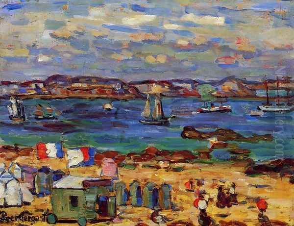 Study St Malo No 12 Oil Painting by Maurice Brazil Prendergast