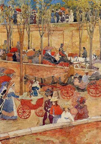 Afternoon, Pincian Hill Oil Painting by Maurice Brazil Prendergast