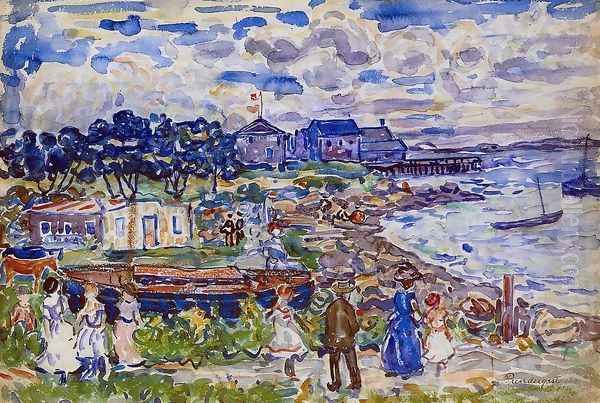 The Cove3 Oil Painting by Maurice Brazil Prendergast