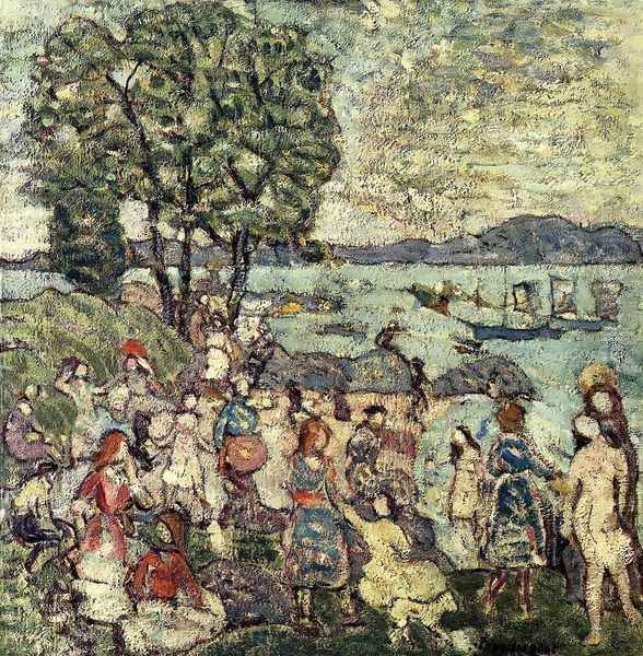 The Bathing Cove Oil Painting by Maurice Brazil Prendergast