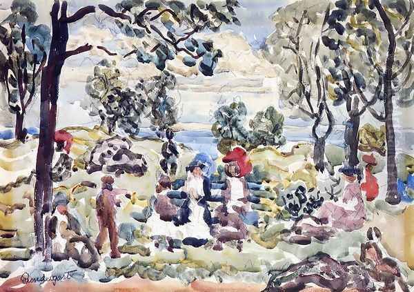 Park Gloucester Oil Painting by Maurice Brazil Prendergast