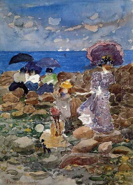 Low Tide3 Oil Painting by Maurice Brazil Prendergast