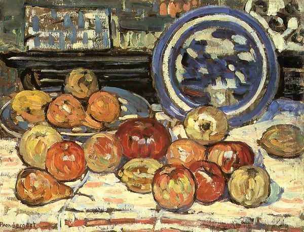 Still Life With Apples Oil Painting by Maurice Brazil Prendergast