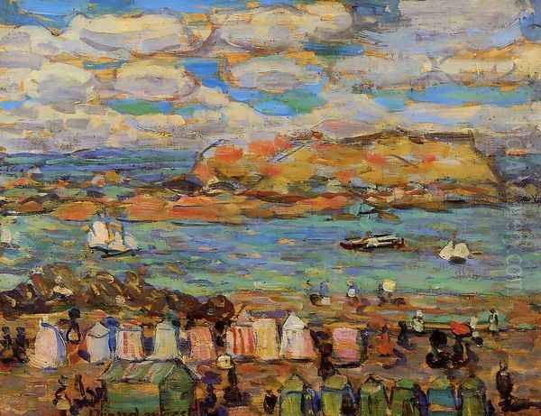 Study St Malo No 11 Oil Painting by Maurice Brazil Prendergast