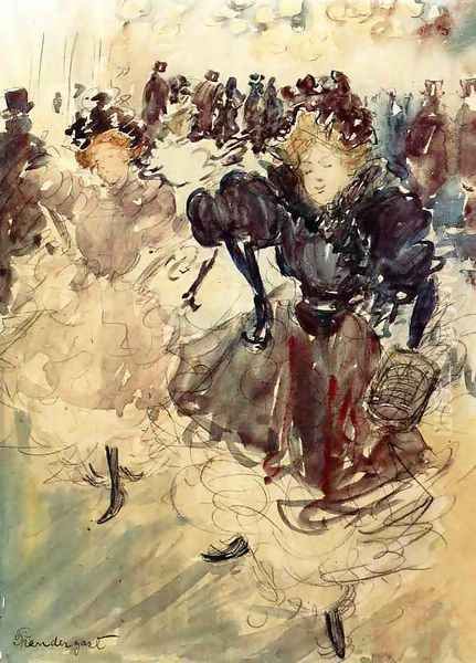 The Dancers Oil Painting by Maurice Brazil Prendergast