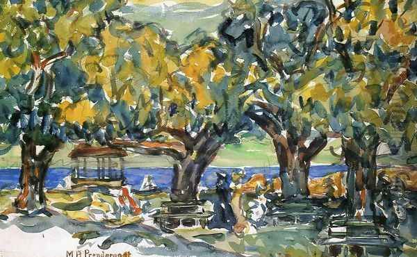 Salem Massachusetts Oil Painting by Maurice Brazil Prendergast