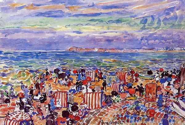 St. Malo No. 2 Oil Painting by Maurice Brazil Prendergast