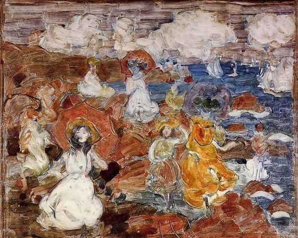 Summer Day 2 Oil Painting by Maurice Brazil Prendergast