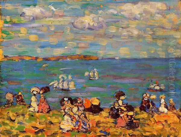 St. Malo II Oil Painting by Maurice Brazil Prendergast