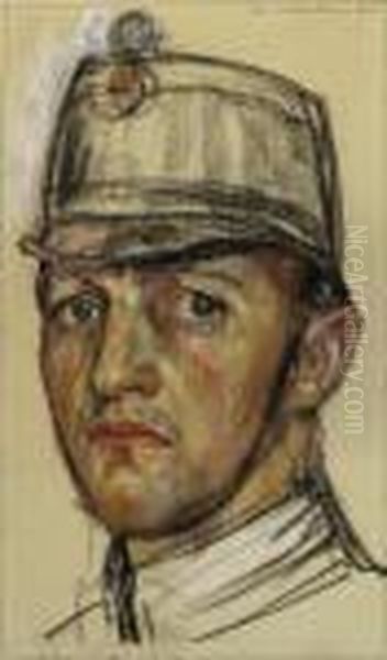 Portrait Eines Soldaten Oil Painting by Charles L'Eplattenier