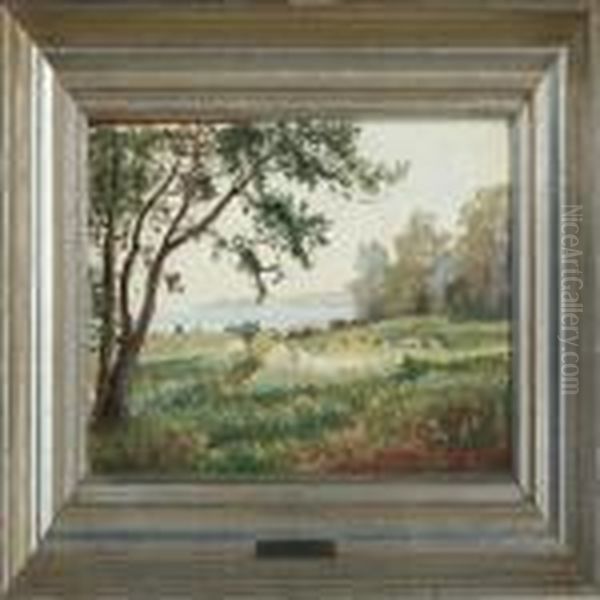 Landscape Oil Painting by Janus Andreas La Cour