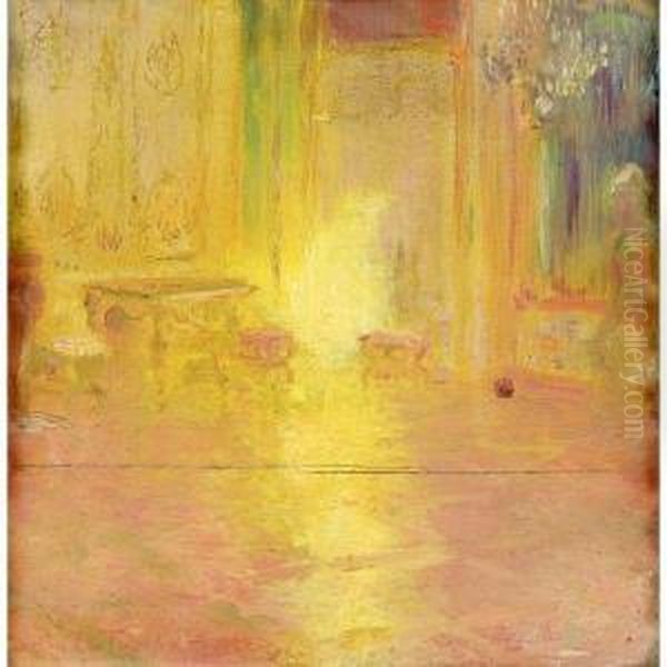 Le Salon Jaune Oil Painting by Gaston de Latouche