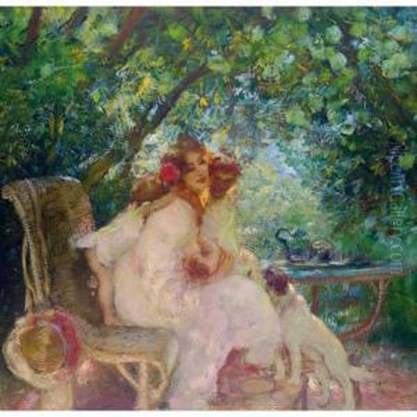 La Joie Maternelle Oil Painting by Gaston de Latouche