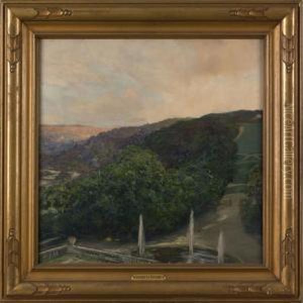 La Colline Boisee Oil Painting by Gaston de Latouche