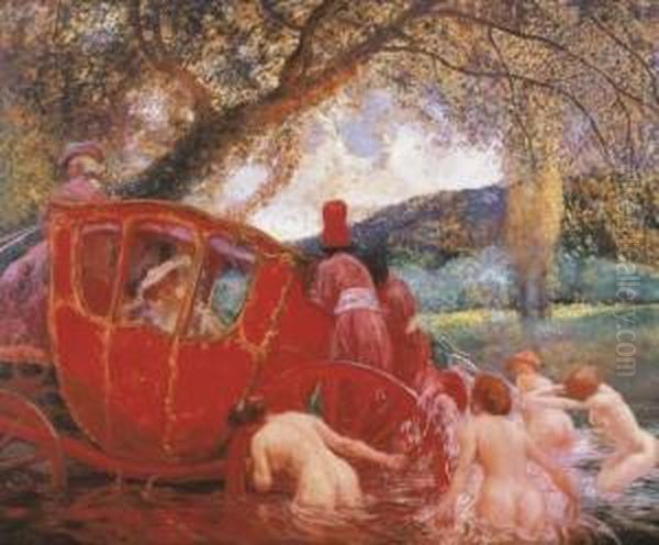 The Rescue Oil Painting by Gaston de Latouche