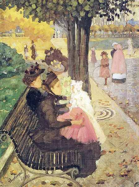 The Tuileries Gardens, Paris Oil Painting by Maurice Brazil Prendergast