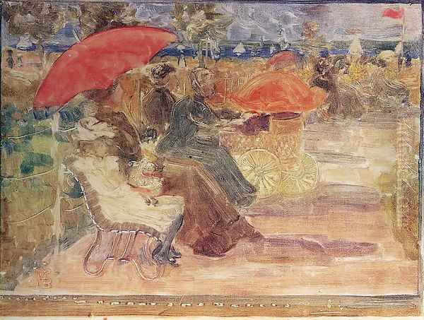 Marine Park Oil Painting by Maurice Brazil Prendergast