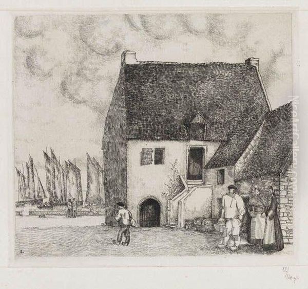 Group Of 5 Etchings And Engravings Oil Painting by Jean Emile Laboureur