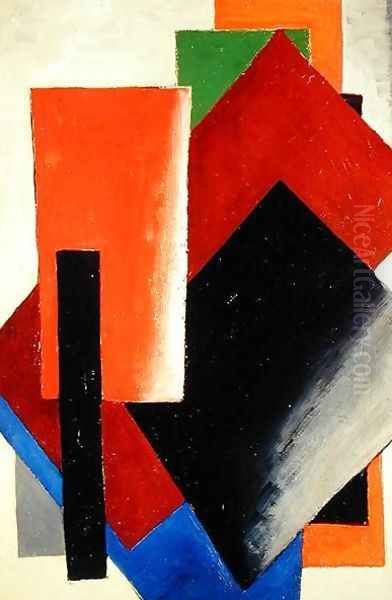 Architectonic Composition, 1918 Oil Painting by Lyubov Popova