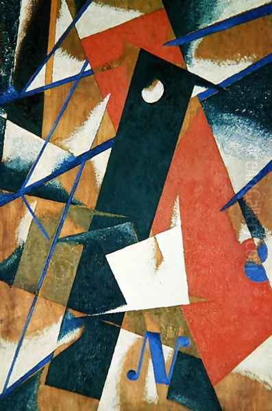 Spatial Force Construction, 1921 Oil Painting by Lyubov Popova