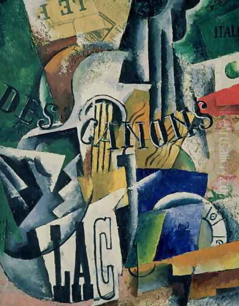 Italian Still Life, 1914 Oil Painting by Lyubov Popova