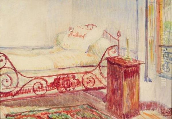 Chambre De L'artiste Oil Painting by Jean Emile Laboureur