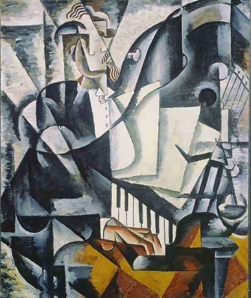 The Pianist Oil Painting by Lyubov Popova