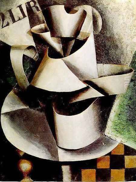 The Jug on the Table Oil Painting by Lyubov Popova