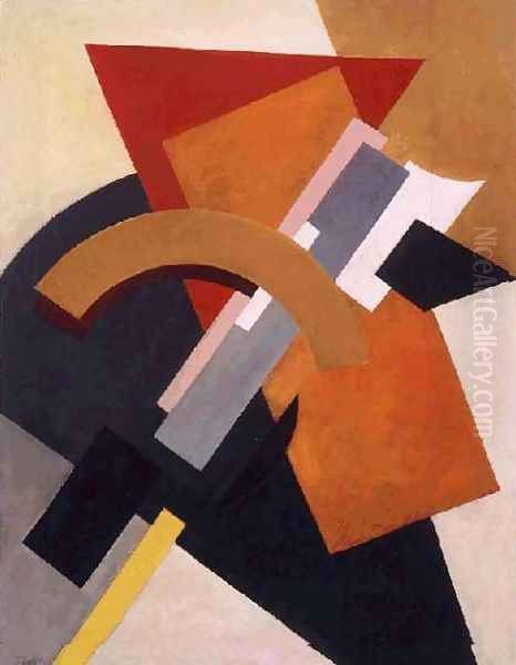 Composition Oil Painting by Lyubov Popova