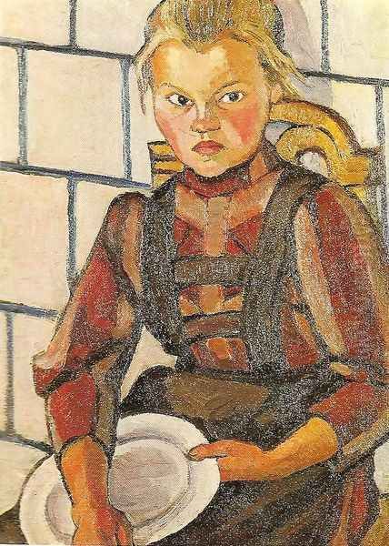 Portrait of the Artist's Sister Oil Painting by Lyubov Popova